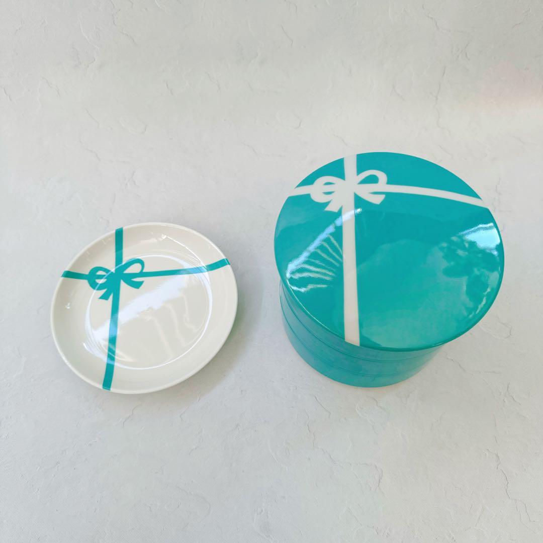 【新品/未使用】《ハンドメイド》ポーセラーツ/ラウンドお重、プレート