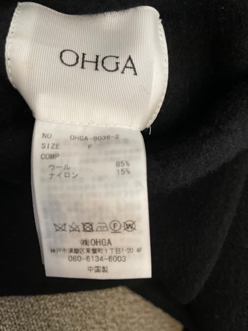 OHGA リバーポンチョブラック
