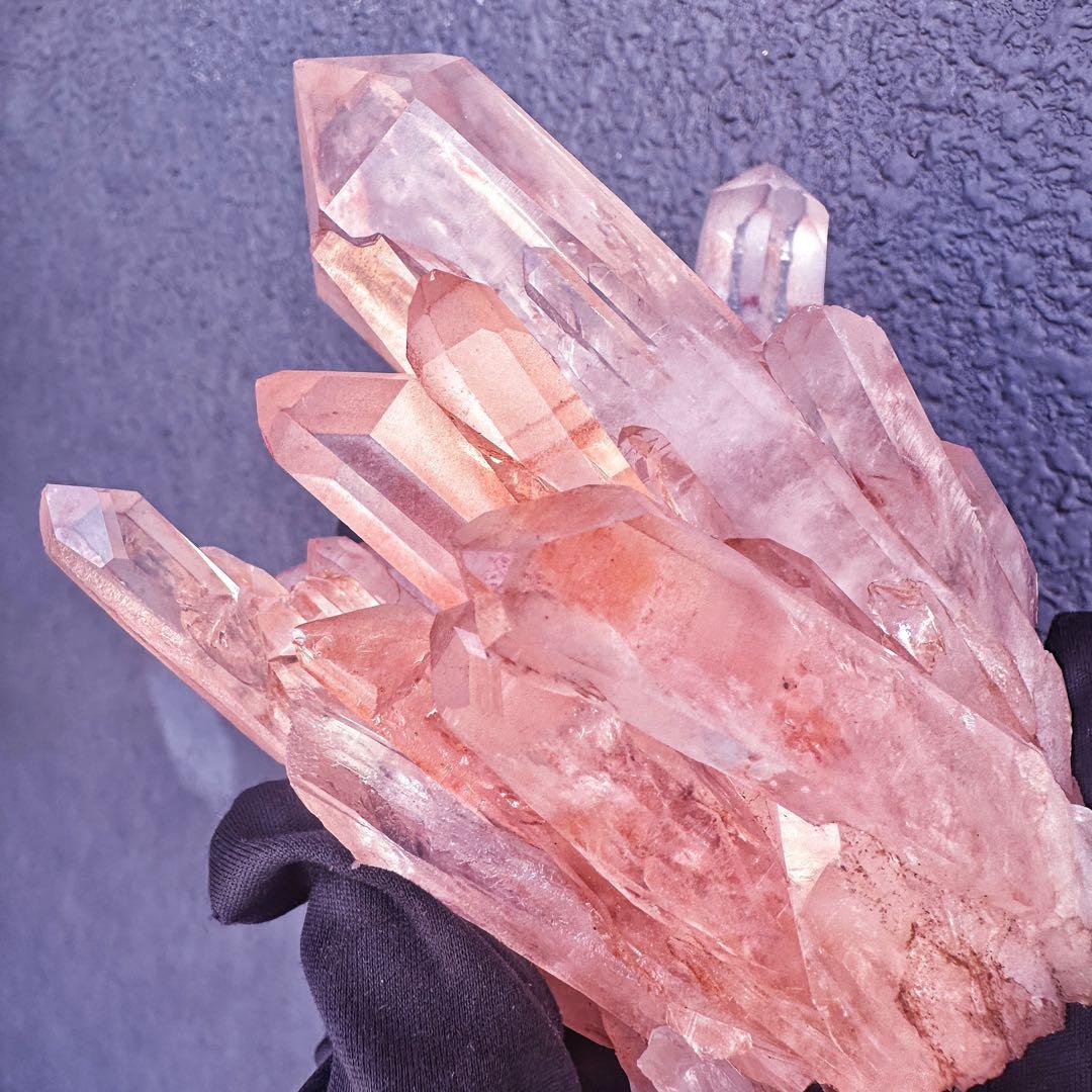 爆レア❗️高透明度❗️超綺麗♡超強いパワー ピンク ヒマラヤ クラスターA1435