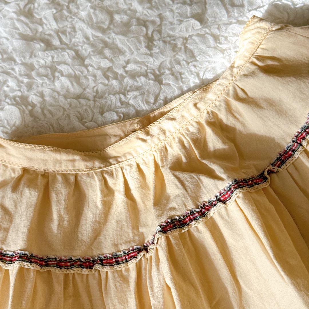 PINK HOUSE ピンクハウス ブーケ刺繍 花柄 リボン チェック フリル