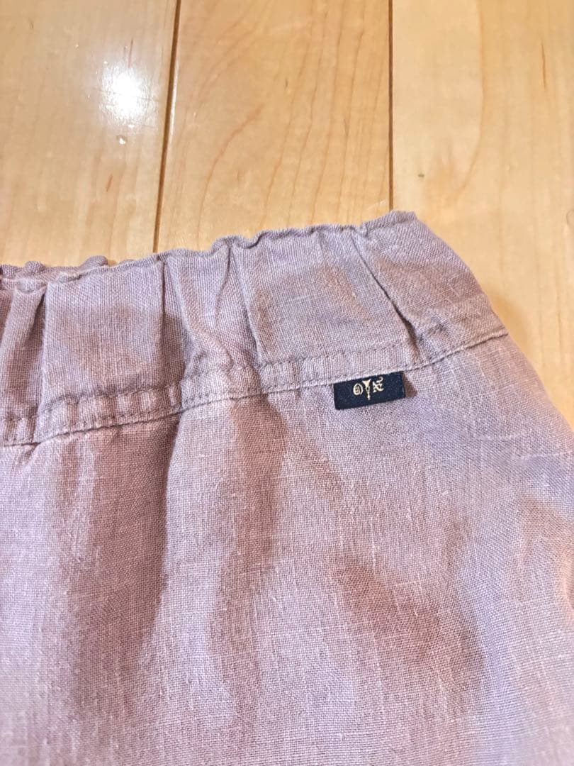 NAO 和田尚美さん麻の大人服 ミルクティー色のラップパンツ パンツ www