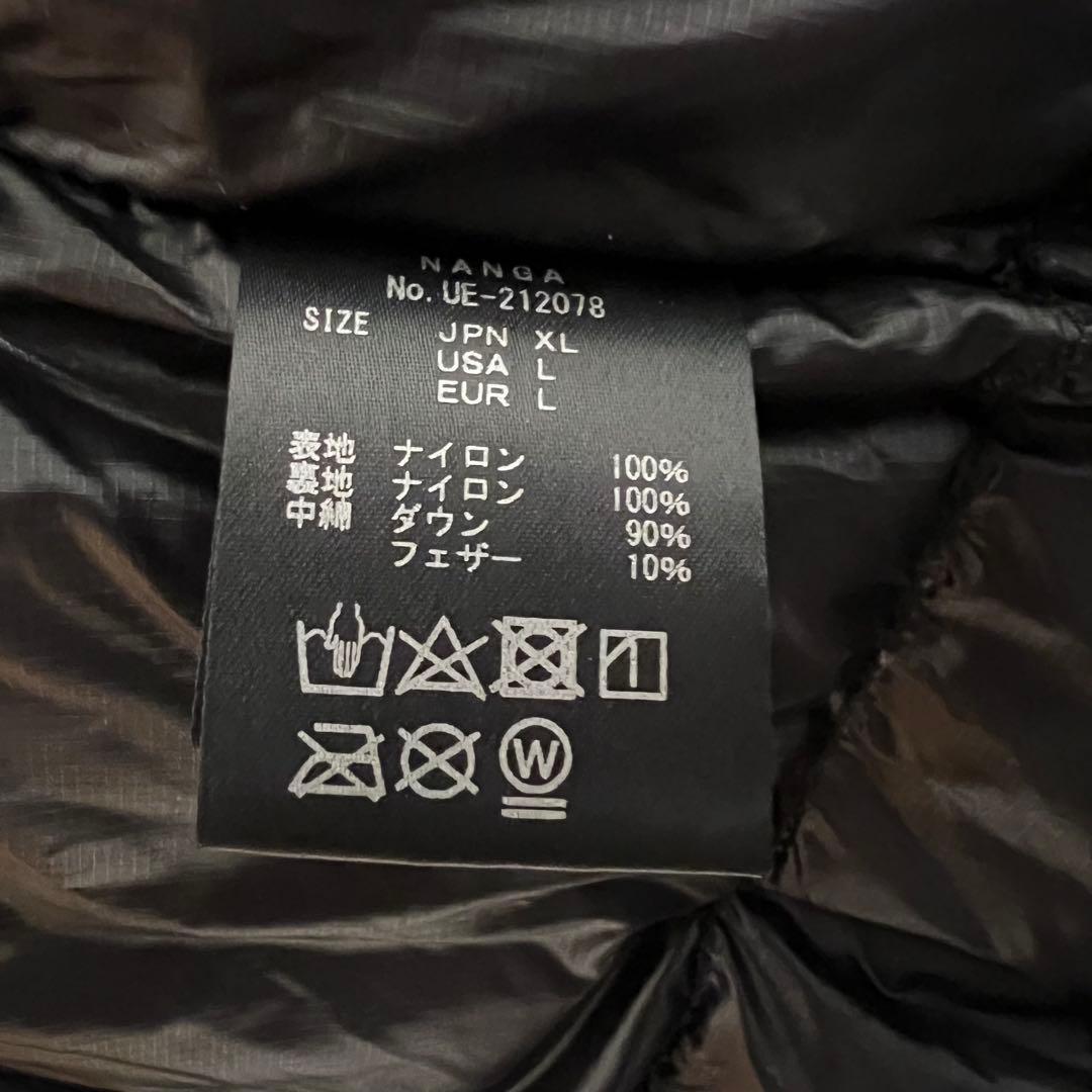 極美品　uniform experiment × ナンガ ダウン nanga