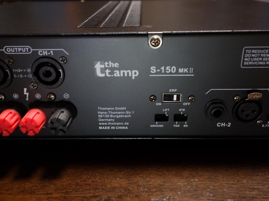 美品　パワーアンプ　thomann S-150mk2　完動品