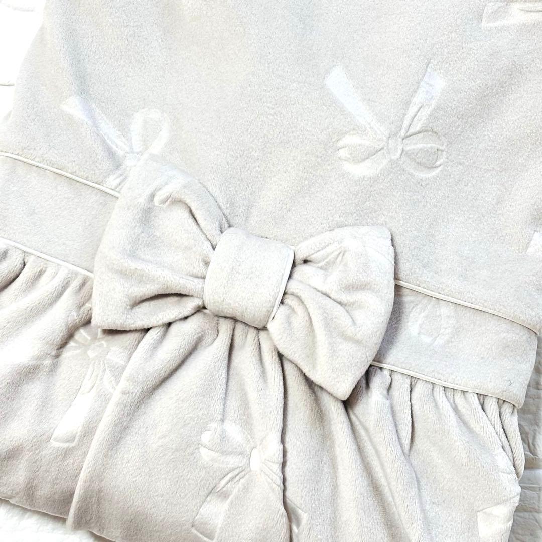 ナルエー ムーンタン スノースムージー リボンエンボスパジャマ M〜L グレー