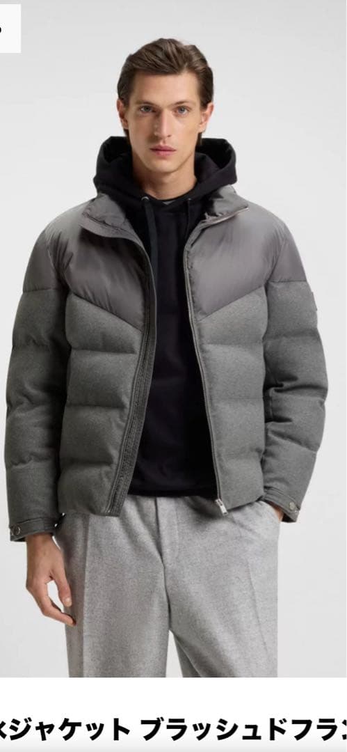 BOSS 撥水 ブラッシュド　中綿　ジャケット　25SS