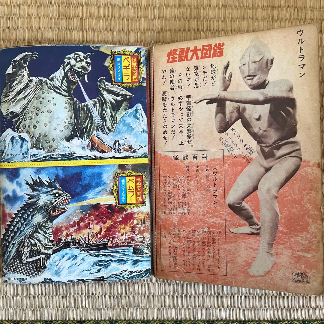 幻の初版！昭和レトロ『怪獣大図鑑』朝日ソノラマ刊 レトロ本 - メルカリ