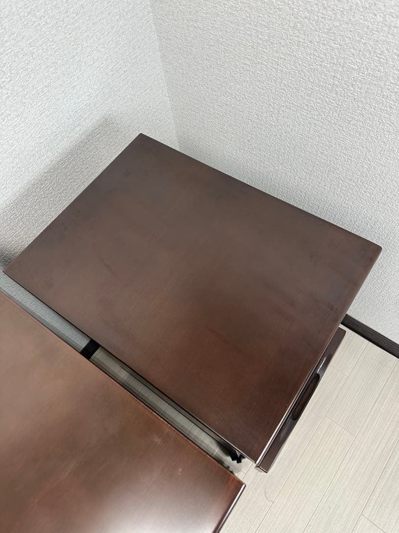 東海家具 学習机 学習デスク パソコンデスク 片袖 ワゴンキャスター付 ※i1※