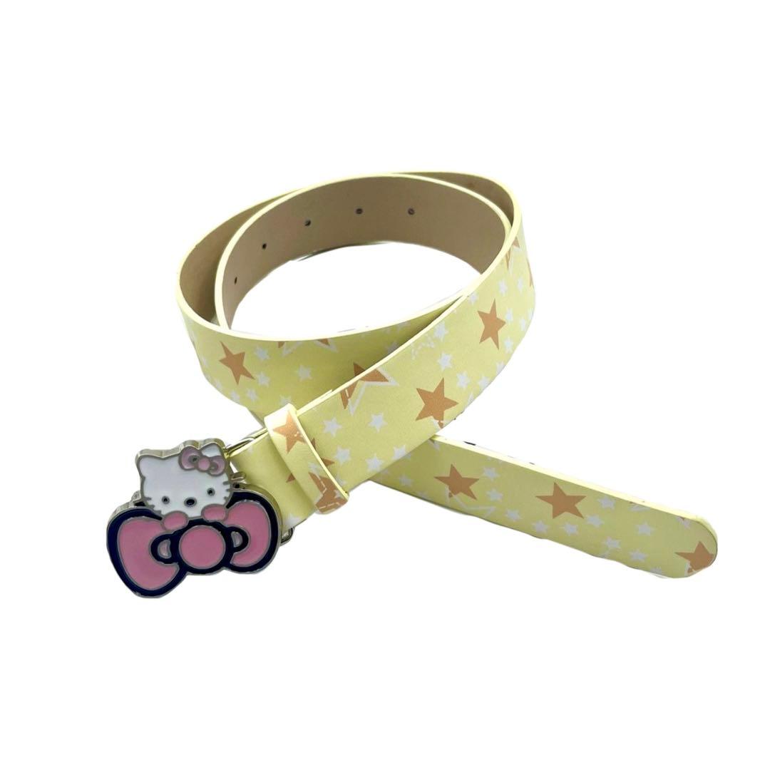 y2k 平成ギャル 金属星柄ベルト 可愛い 黄色ベルト 00s - メルカリ