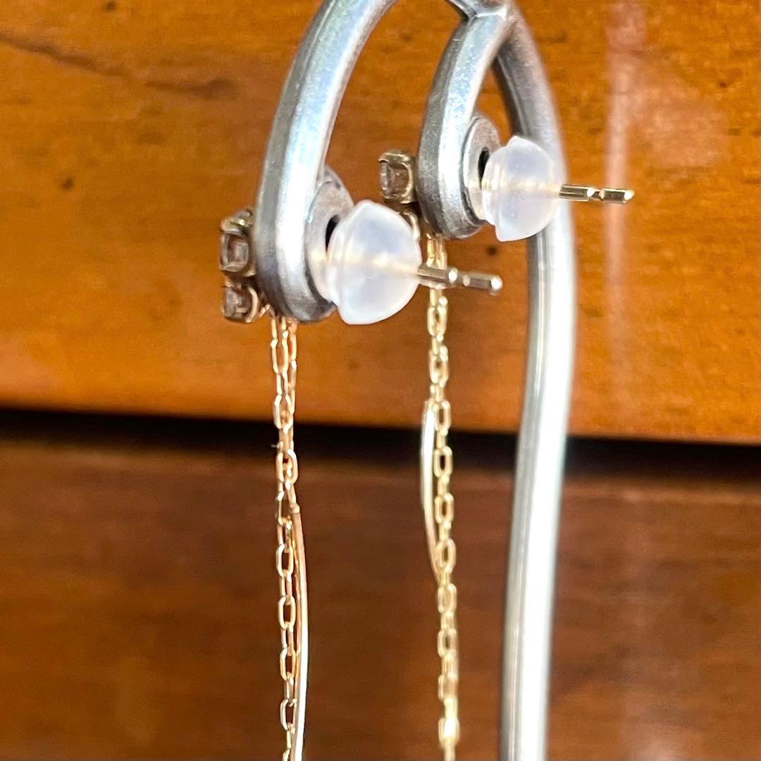 4℃ ヨンドシー K10 ピアス チェーンピアス 0.48g 専用ページ