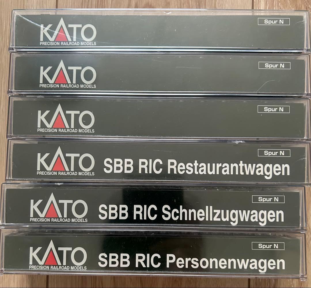 kato レムケSBB RIC 旧ロゴ1等2等、食堂車6両 室内灯標準装備レア品