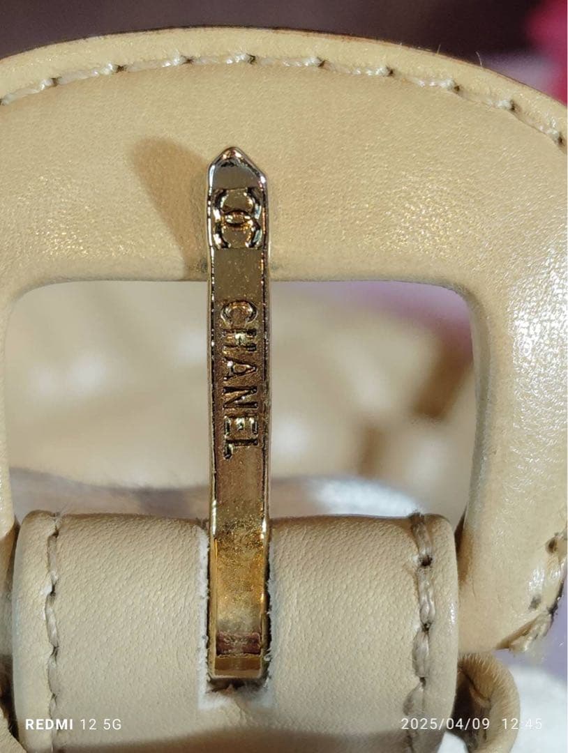 極美品 CHANEL マトラッセ ボディバッグ ココマーク ラムスキン GD金具