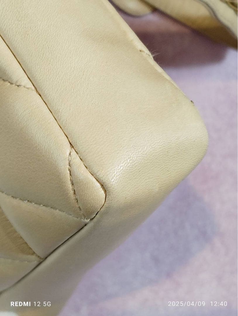 極美品 CHANEL マトラッセ ボディバッグ ココマーク ラムスキン GD金具