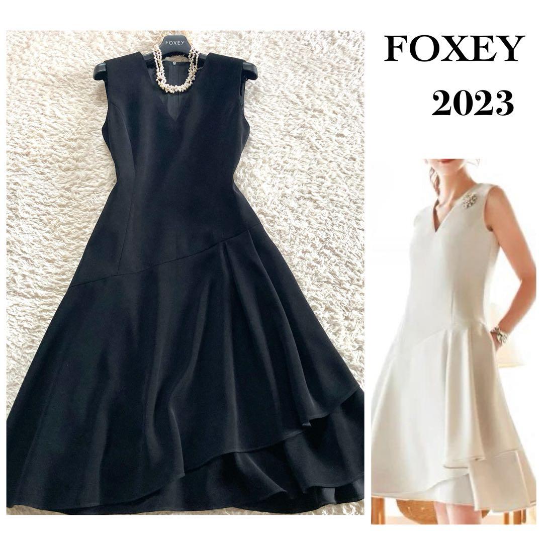 【極美品 '23年】デイジーリンフォクシー フレアドレス クールエレガンス 黒