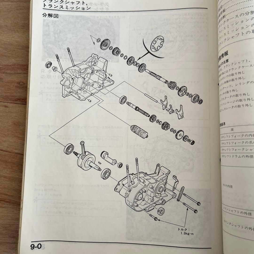 ホンダNSR50/80サービスマニュアル、デイトナセッティングマニュアル