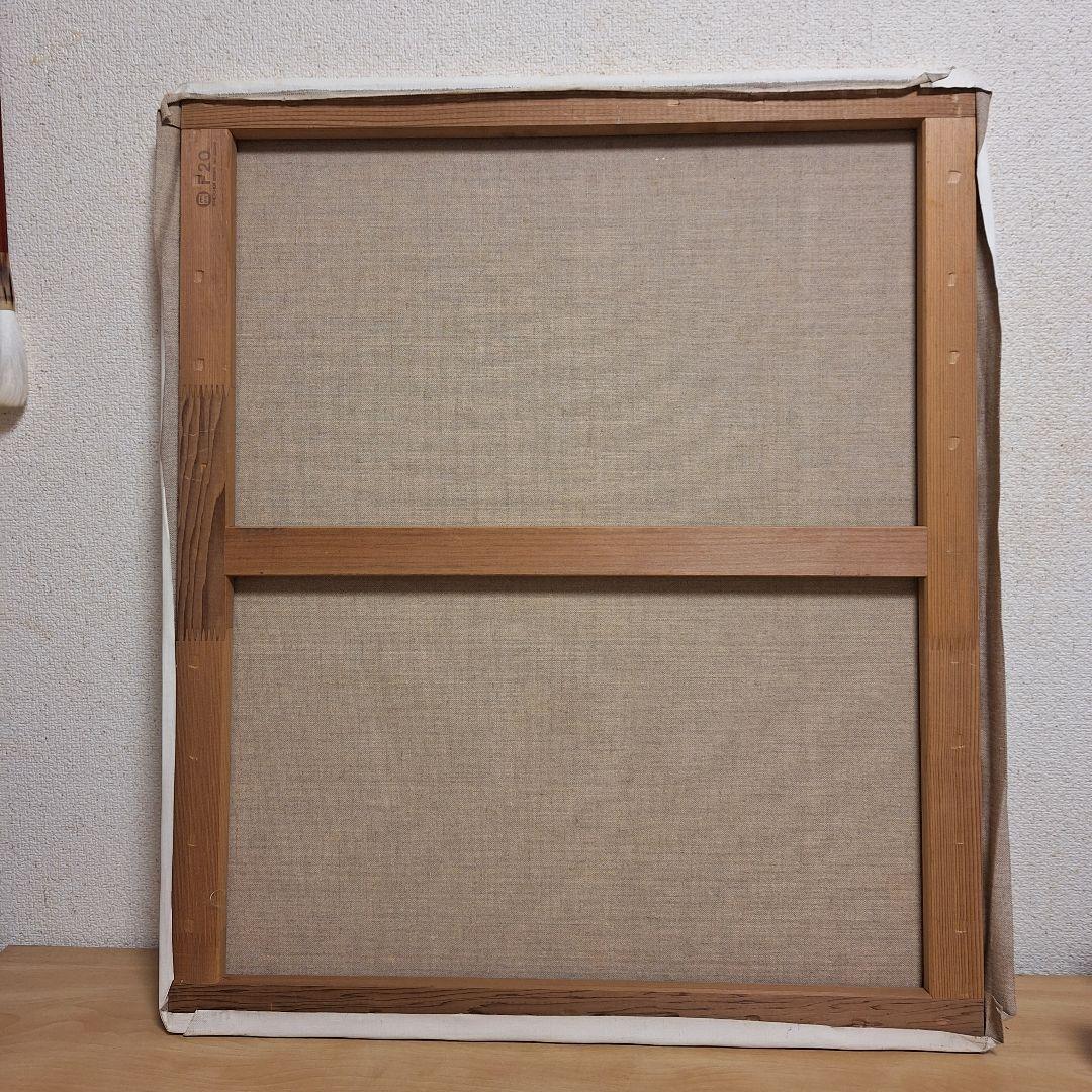 人物画　油絵　アンティーク　レトロ　赤のセーター　冬の記憶