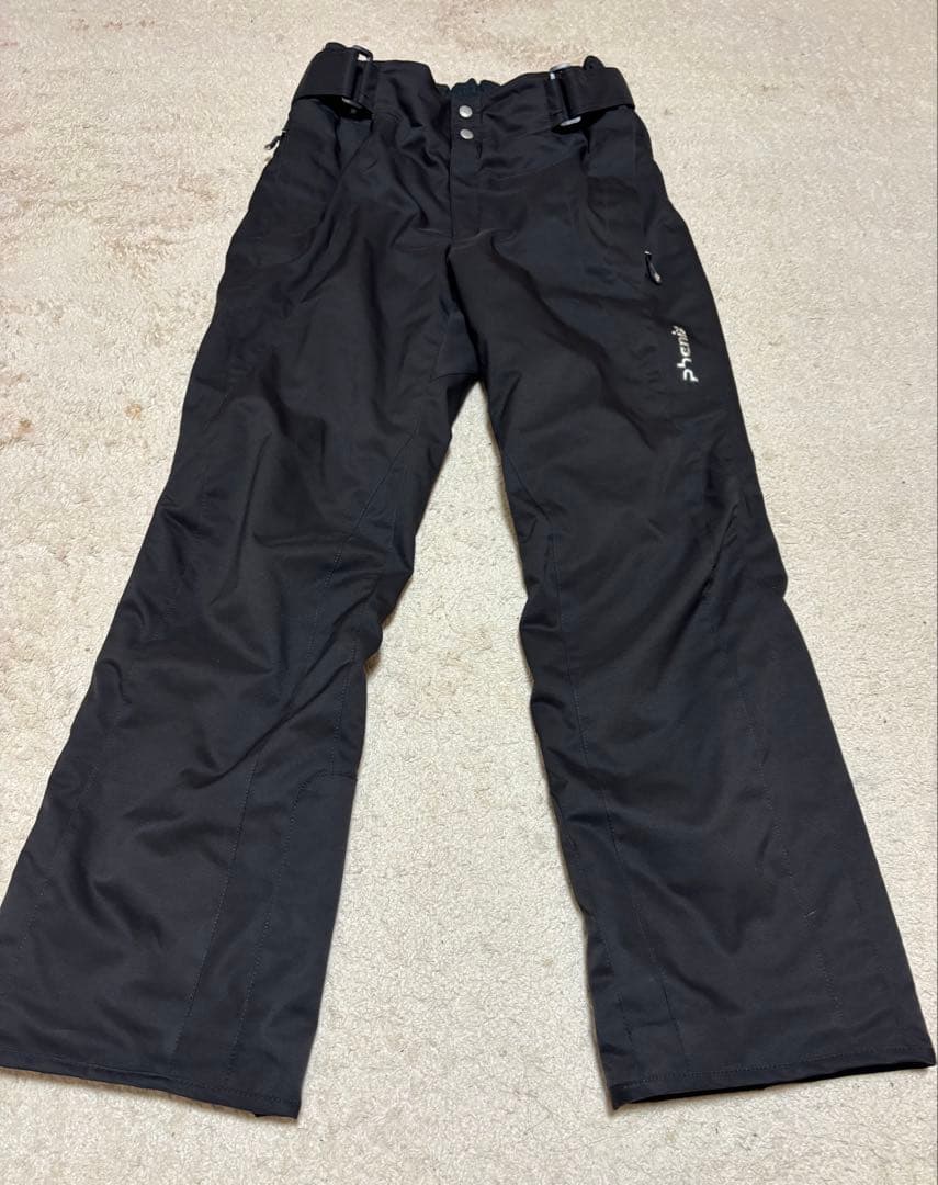 Phenix メンズ スキーウェア Mサイズ ブラック オレンジ 上下セット