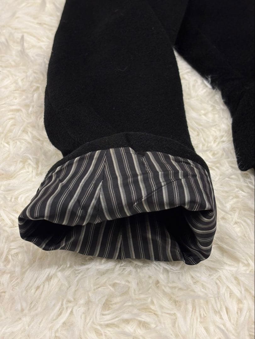 ヒルトン カシミヤ100％ ステンカラーコート ブラック Lサイズ