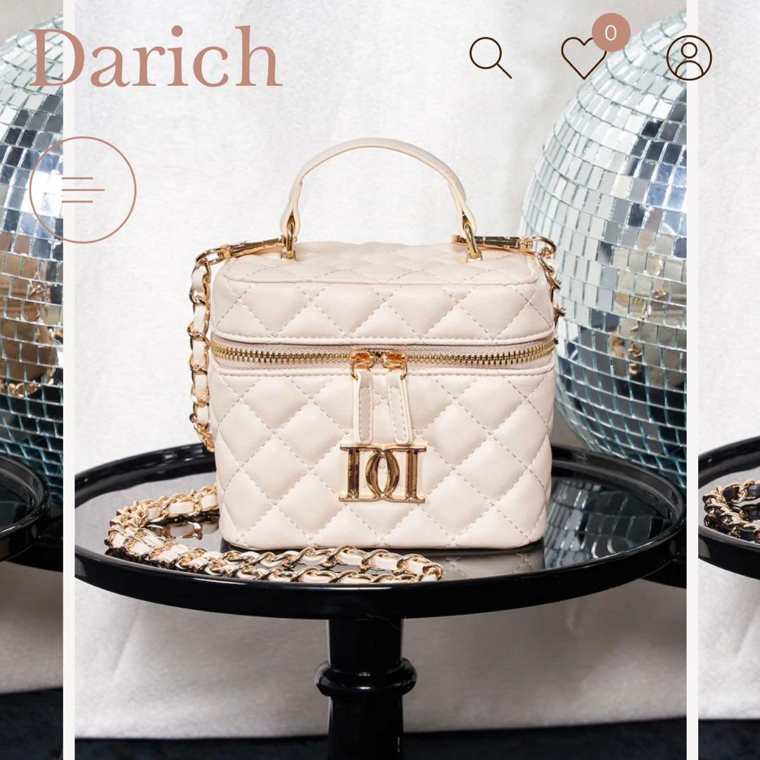 Darich ダーリッチ キルティングスクエアミニバッグ バニティバッグ