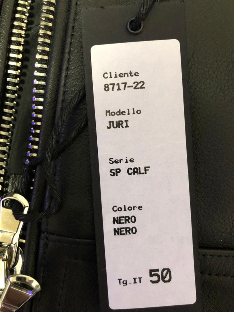 限定　EMMETI レザー シングルライダースジャケット　JURI 50