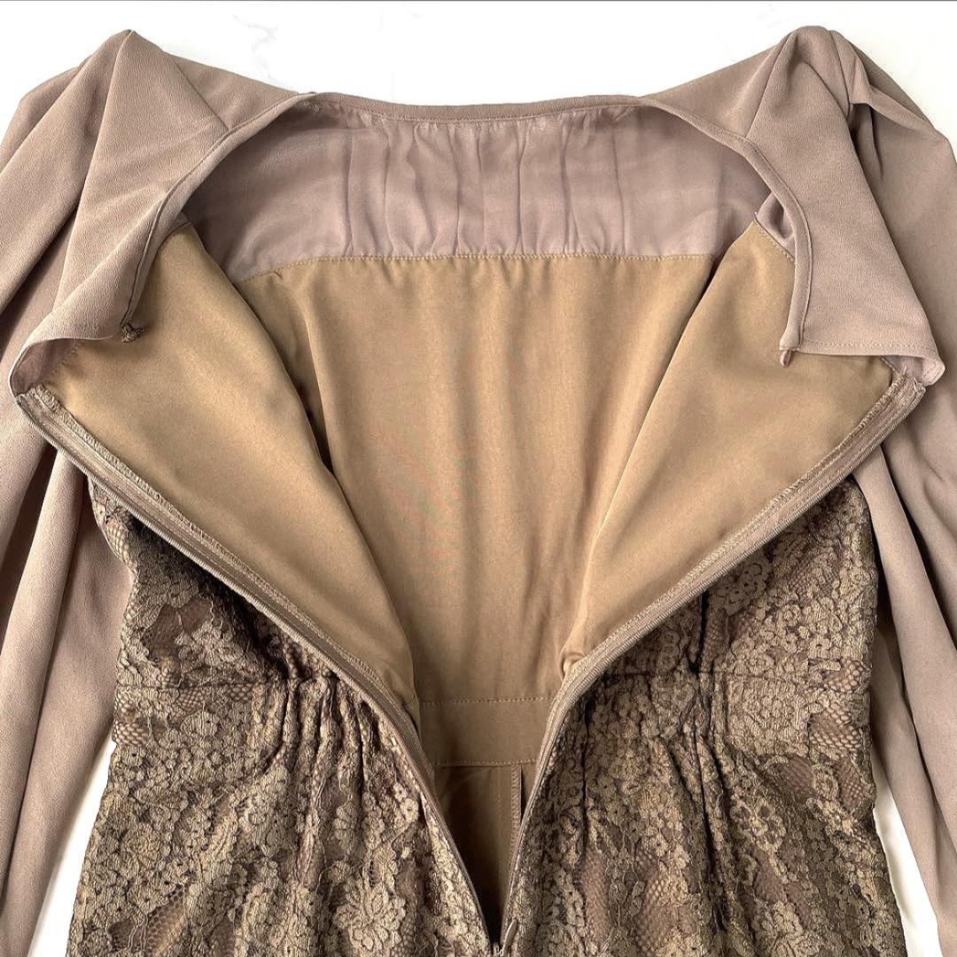 リルアー LERURE 24年 オールインワン パンツドレス レース カーキ M