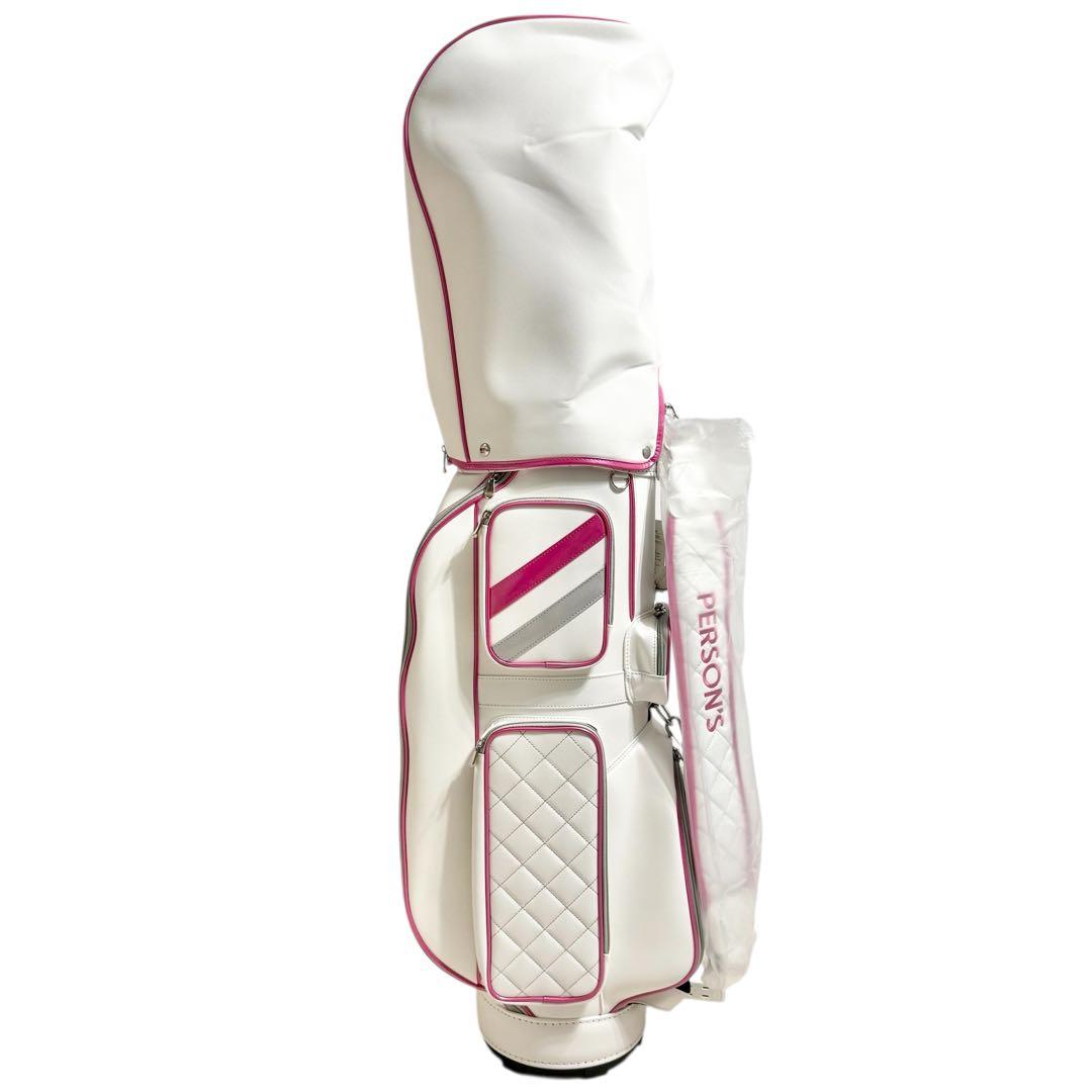 新品未使用 persons レディース ゴルフ8本セット L キャディバッグ付