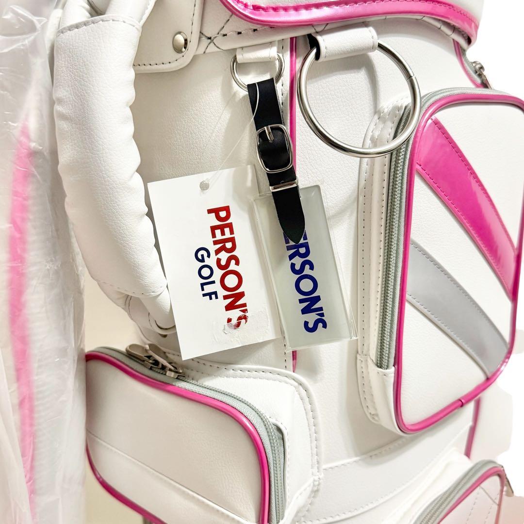 新品未使用 persons レディース ゴルフ8本セット L キャディバッグ付