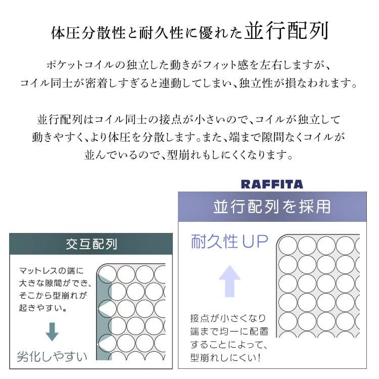 2段階調整脚付きすのこベッド ポケットコイルマットレスセット(セミダブル)