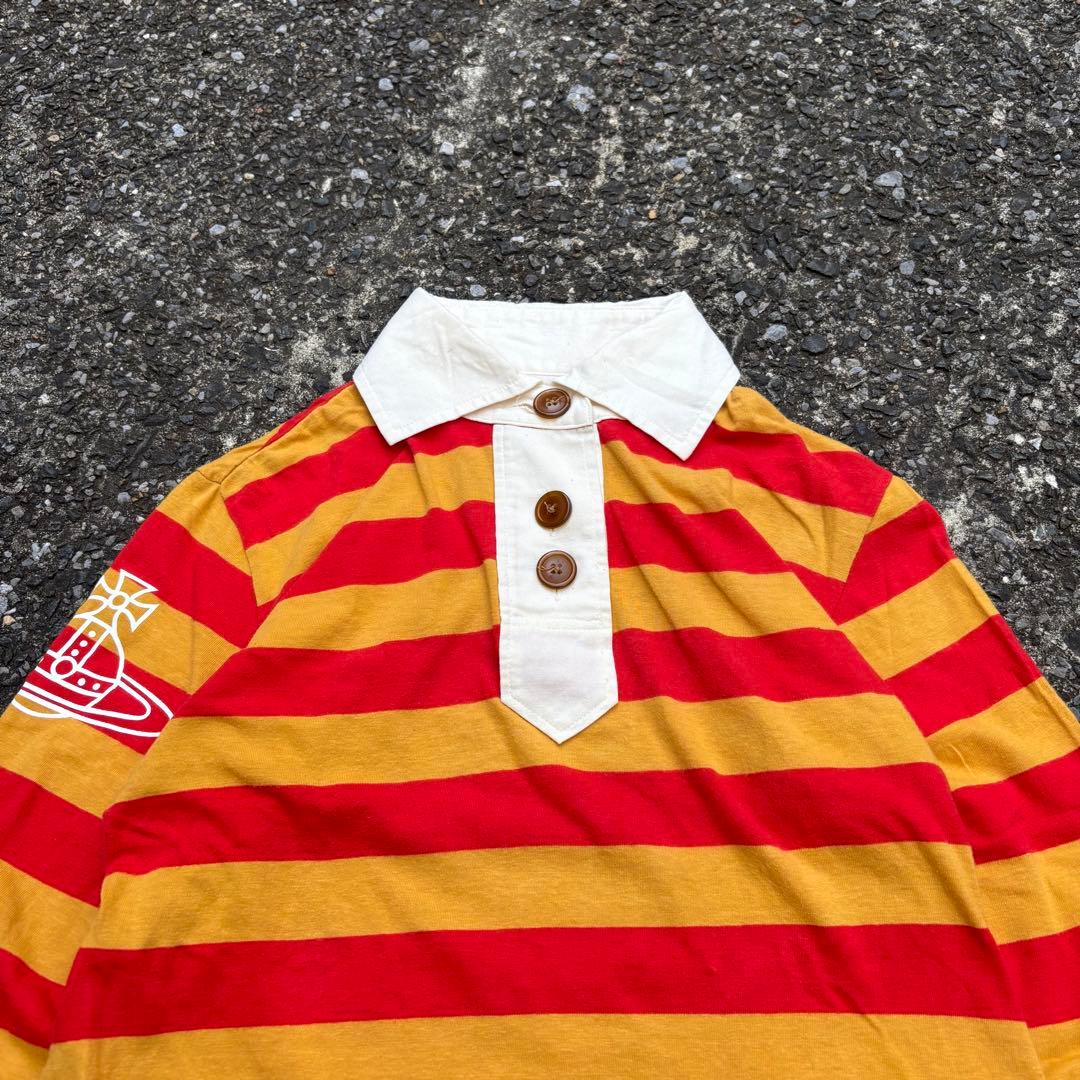 Vivienne Westwood 長袖 ポロシャツ ラガーシャツ ボーダー