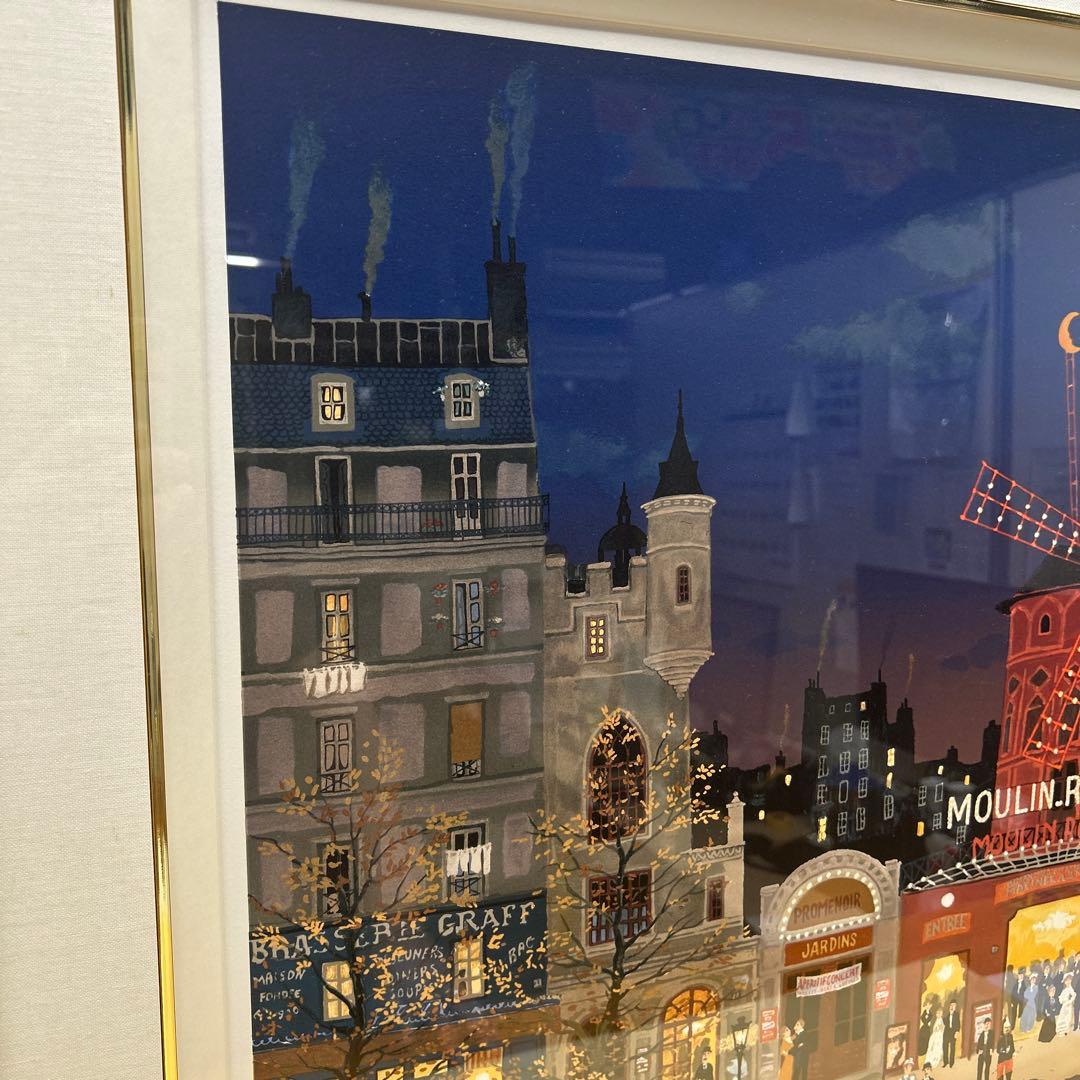 5642【極美品】XLVI/CCドラクロワ「ムーランルージュを後に」25号大