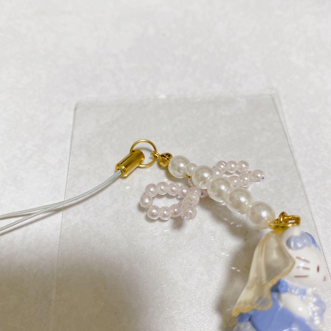 激レア！ウエディング ハローキティ 2001年 ブルー ストラップ