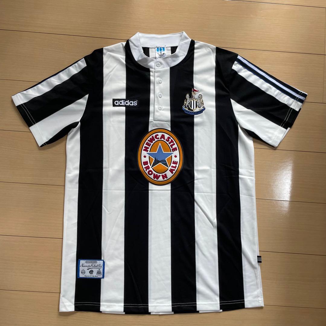 95/97 adidas ニューカッスル ヴィンテージ ユニフォーム XXL - メルカリ