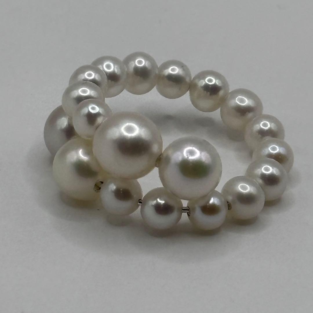 あこや真珠 淡水真珠のベビーパール コンビネーションリング - メルカリ