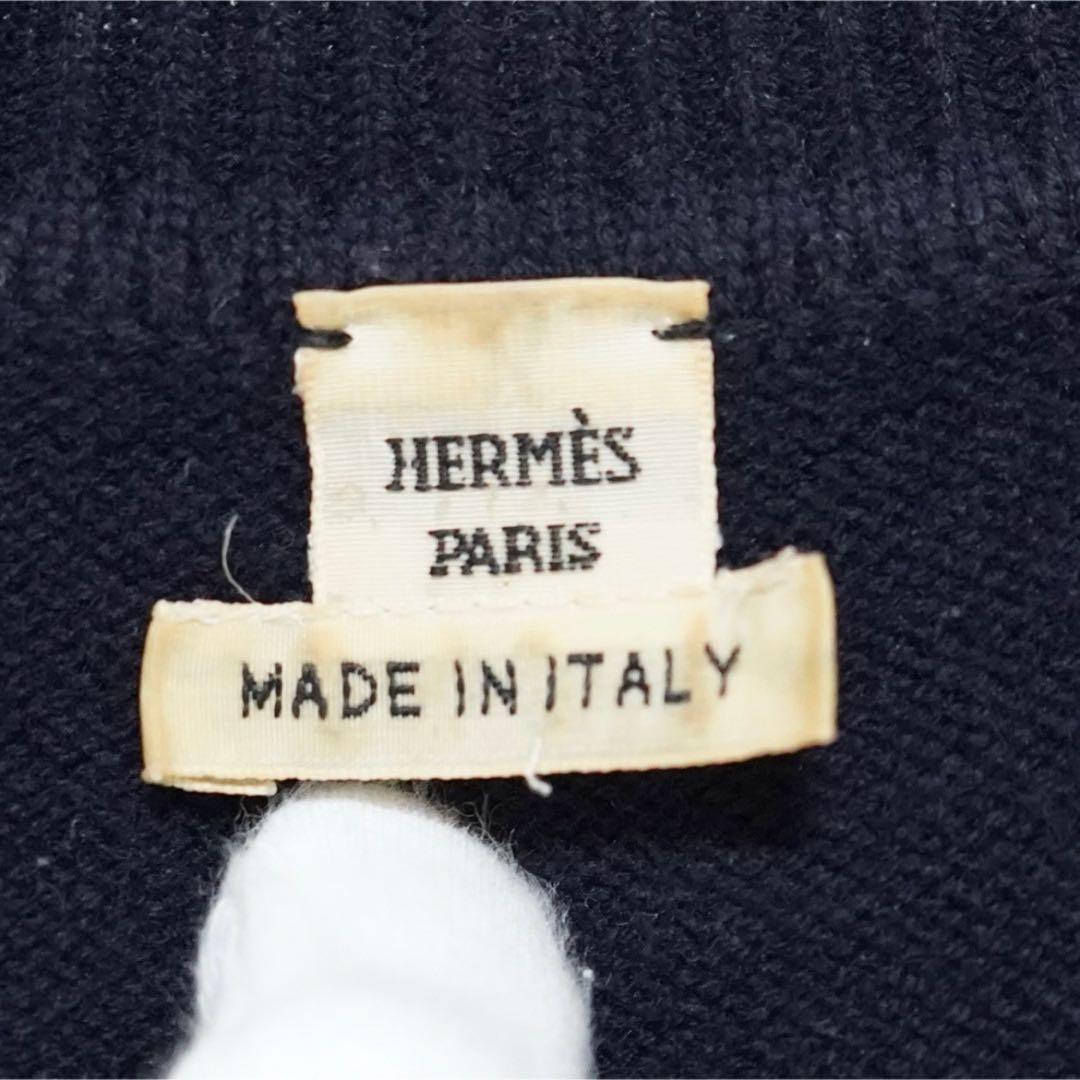 【HERMES】エルメス ボヤージュ ニット Hロゴ Vネック セーター　新作