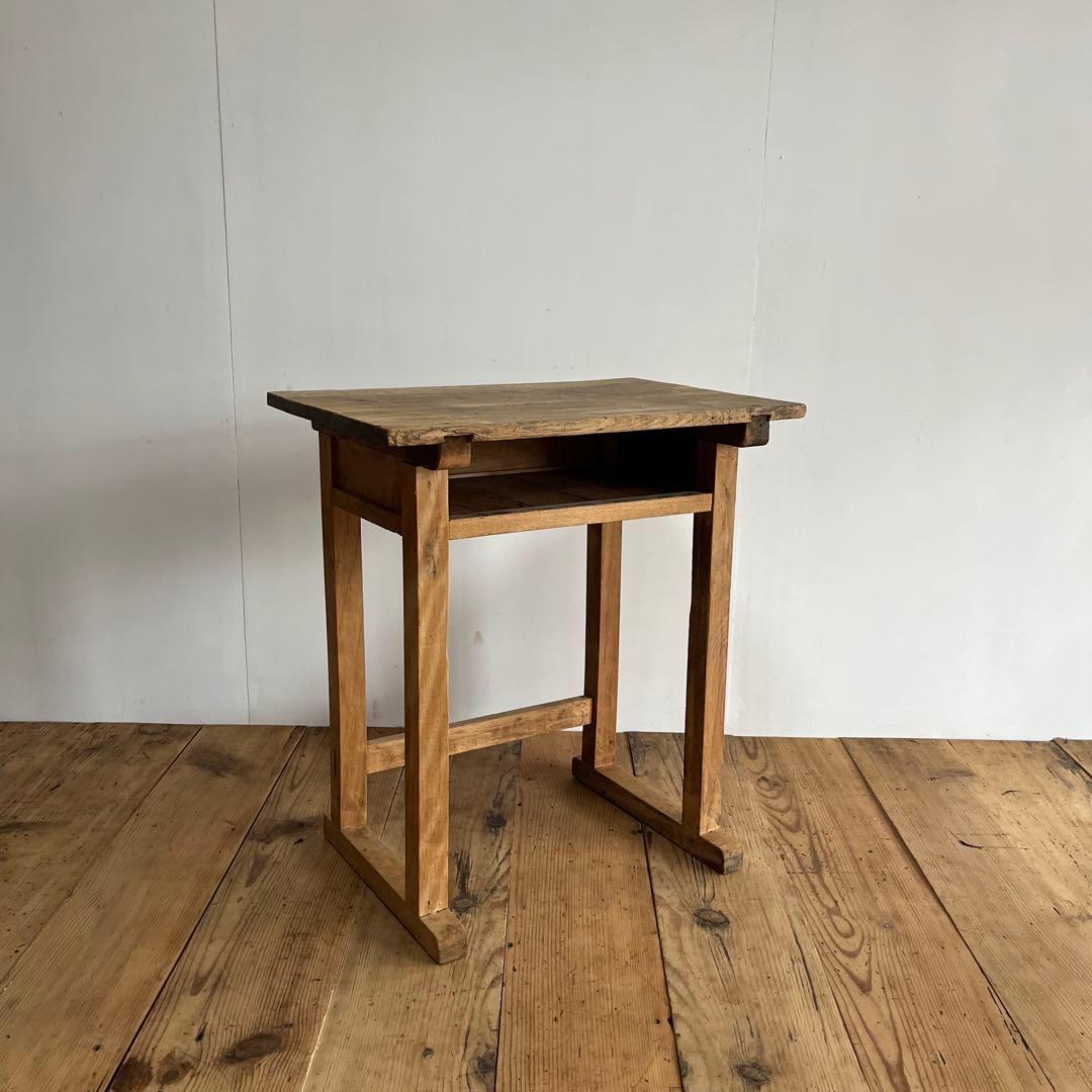 アンティーク サイドテーブル シャビー 無垢材 希少 z801