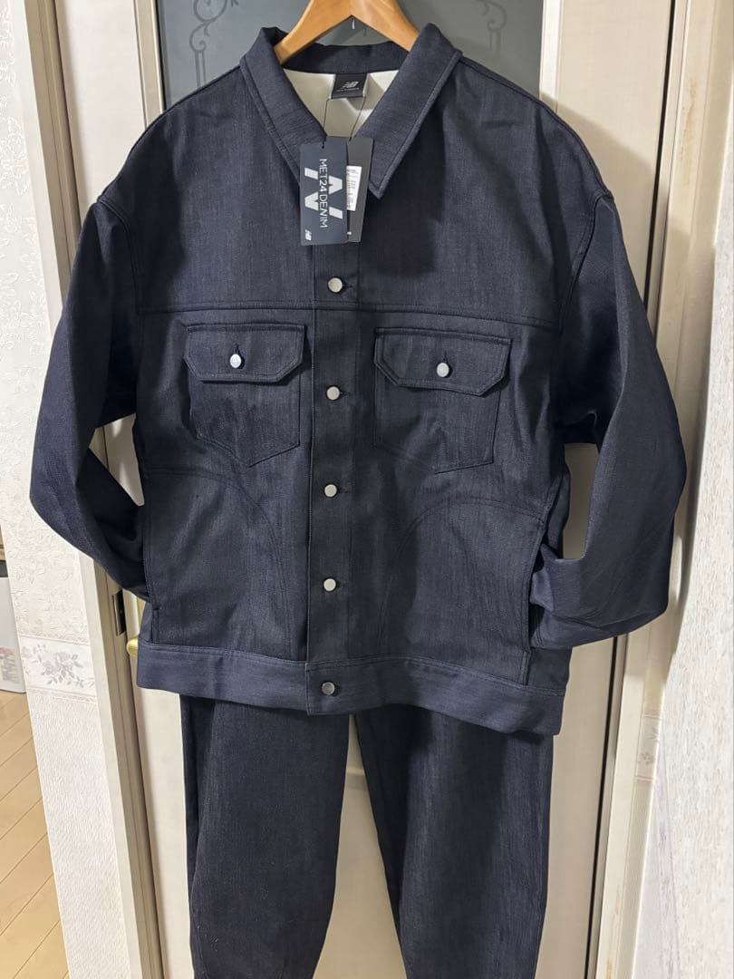 【未使用】新品 タグ付 ニューバランス デニム セットアップ ジャケット パンツ