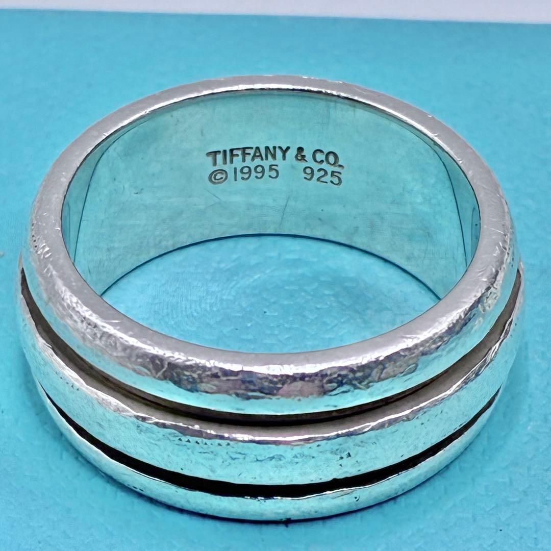 大きいサイズ】ティファニー 19号 グルーブド ダブルライン リング