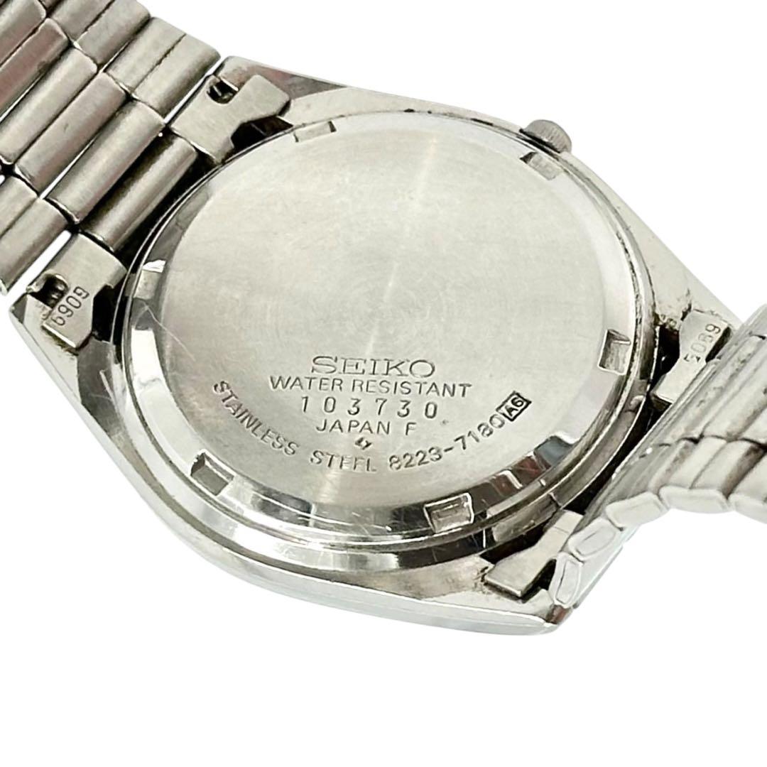セイコー 腕時計 クオーツ デイデイト 8223-7180 シルバー メンズ