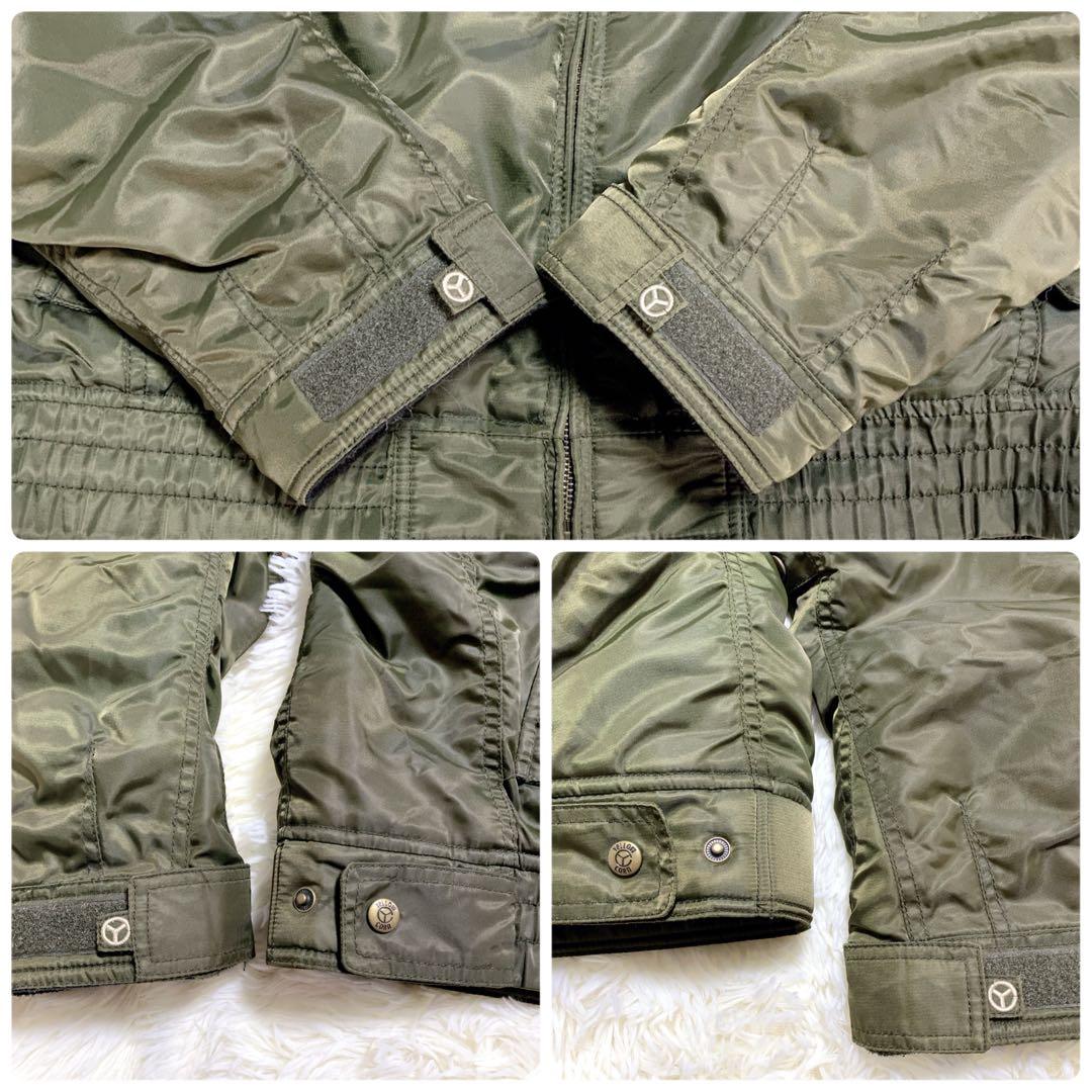 本日限り★YELLOW CORN ウィンタージャケット ライダースオリーブ　3L