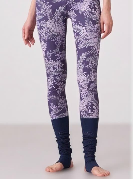 チャコット フラワープリント（ミモザ） レギンス （パープル） - メルカリ