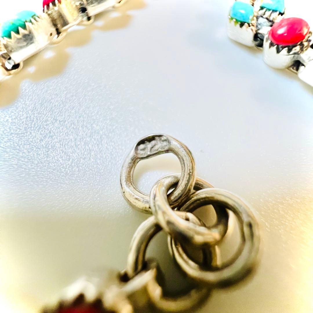 ターコイズとコーラルのブレスレット＆リング