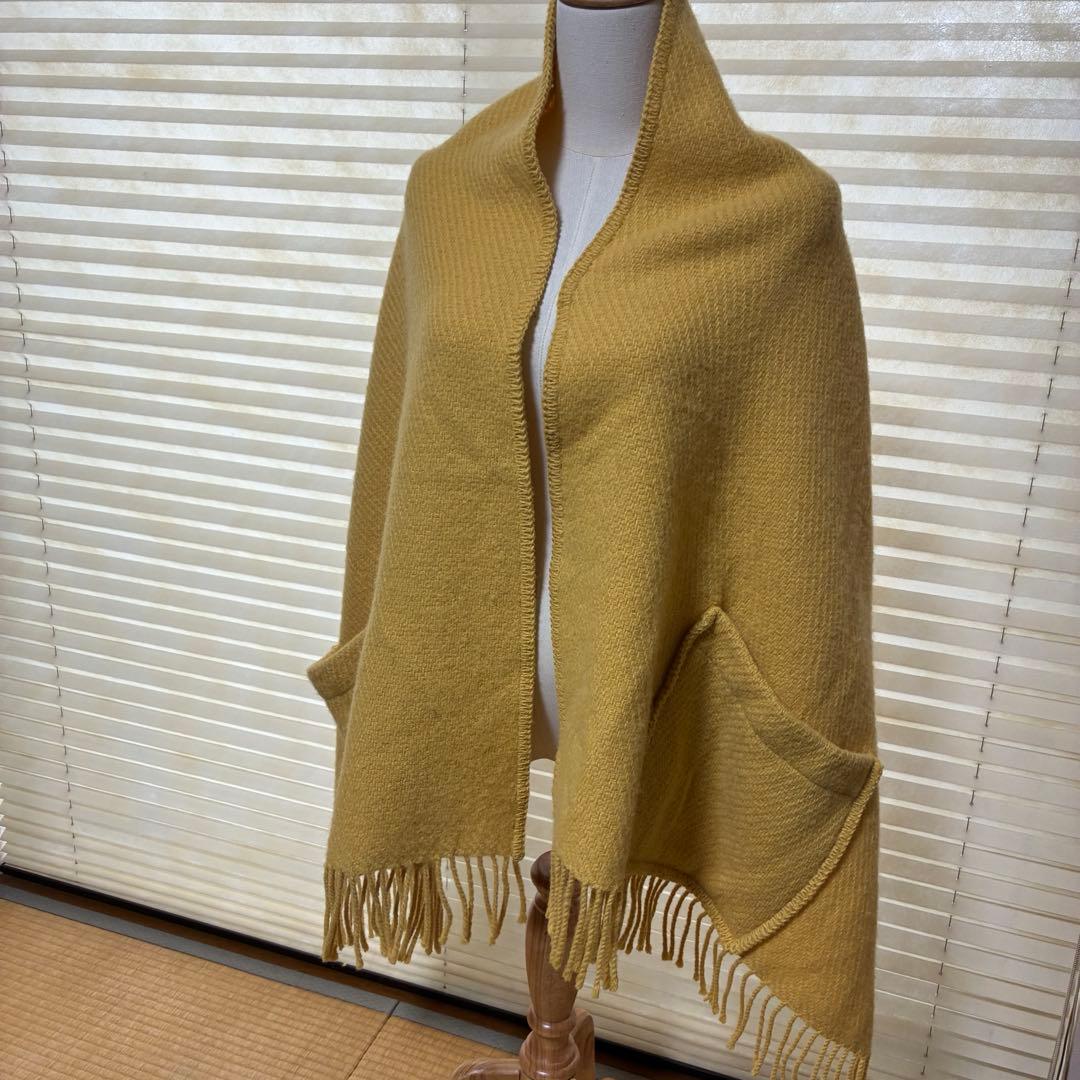 LAPUAN KANKURIT ポケットつきイエローストール