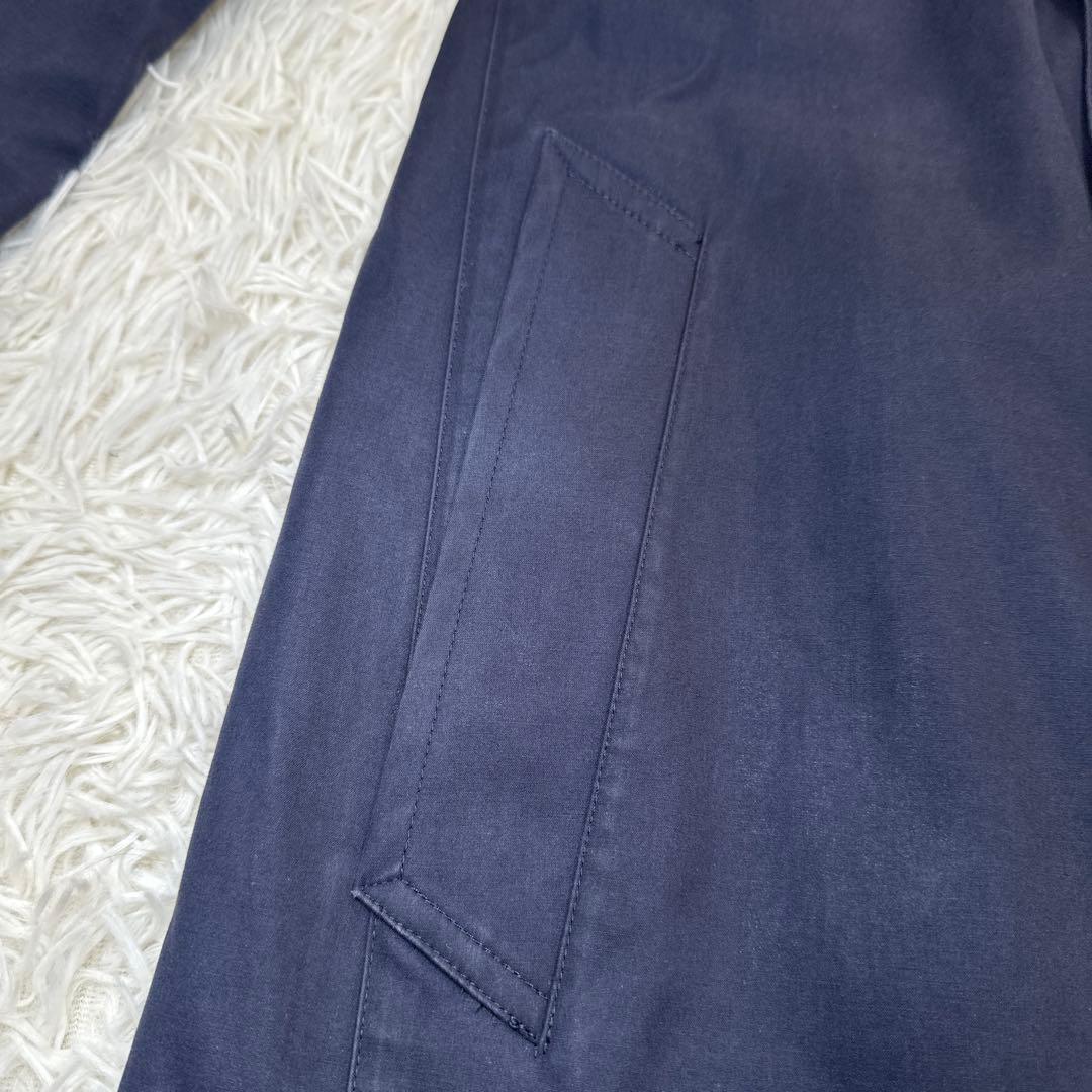 MACKINTOSH LONDONインナー付ゴム引きコート Sサイズ ネイビー