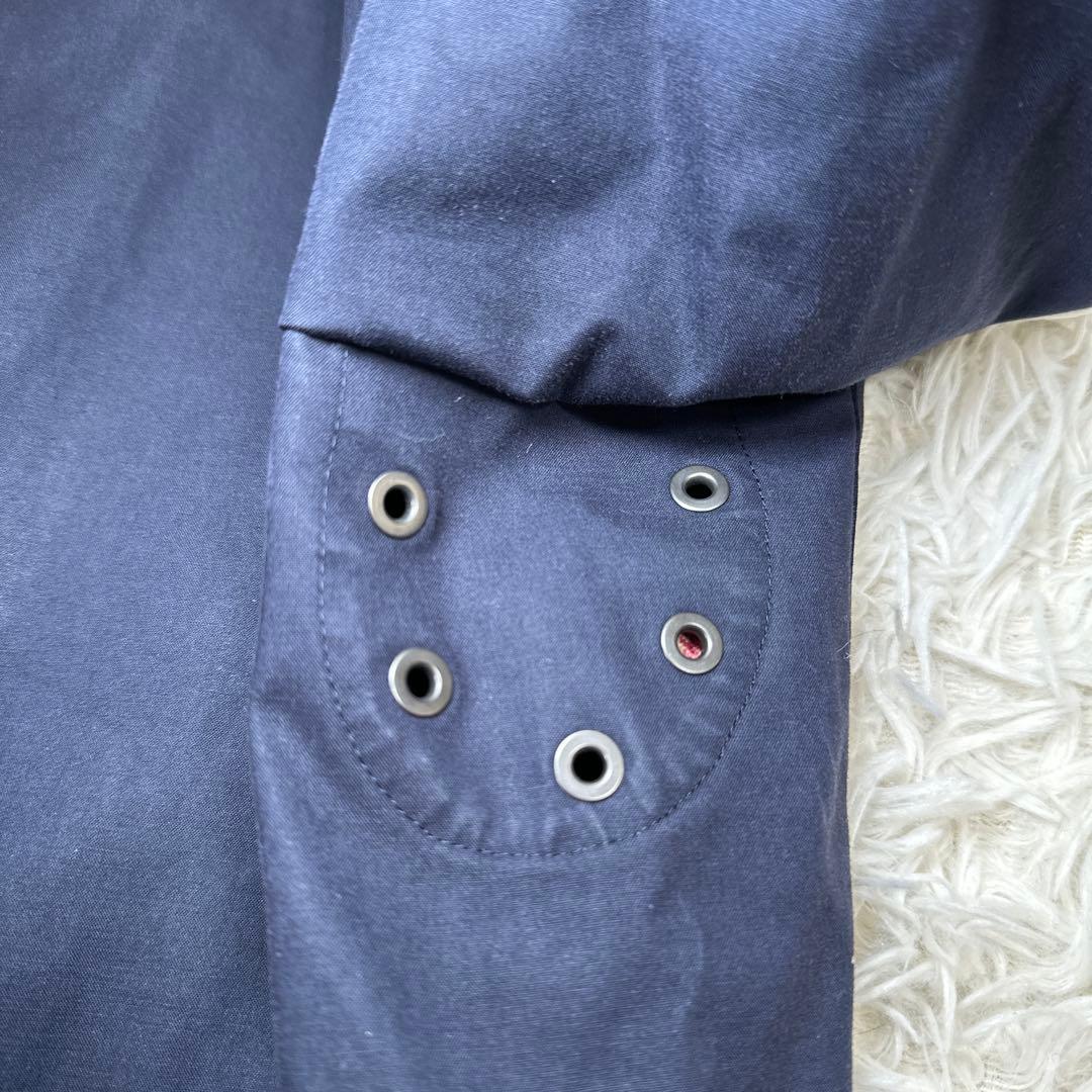 MACKINTOSH LONDONインナー付ゴム引きコート Sサイズ ネイビー