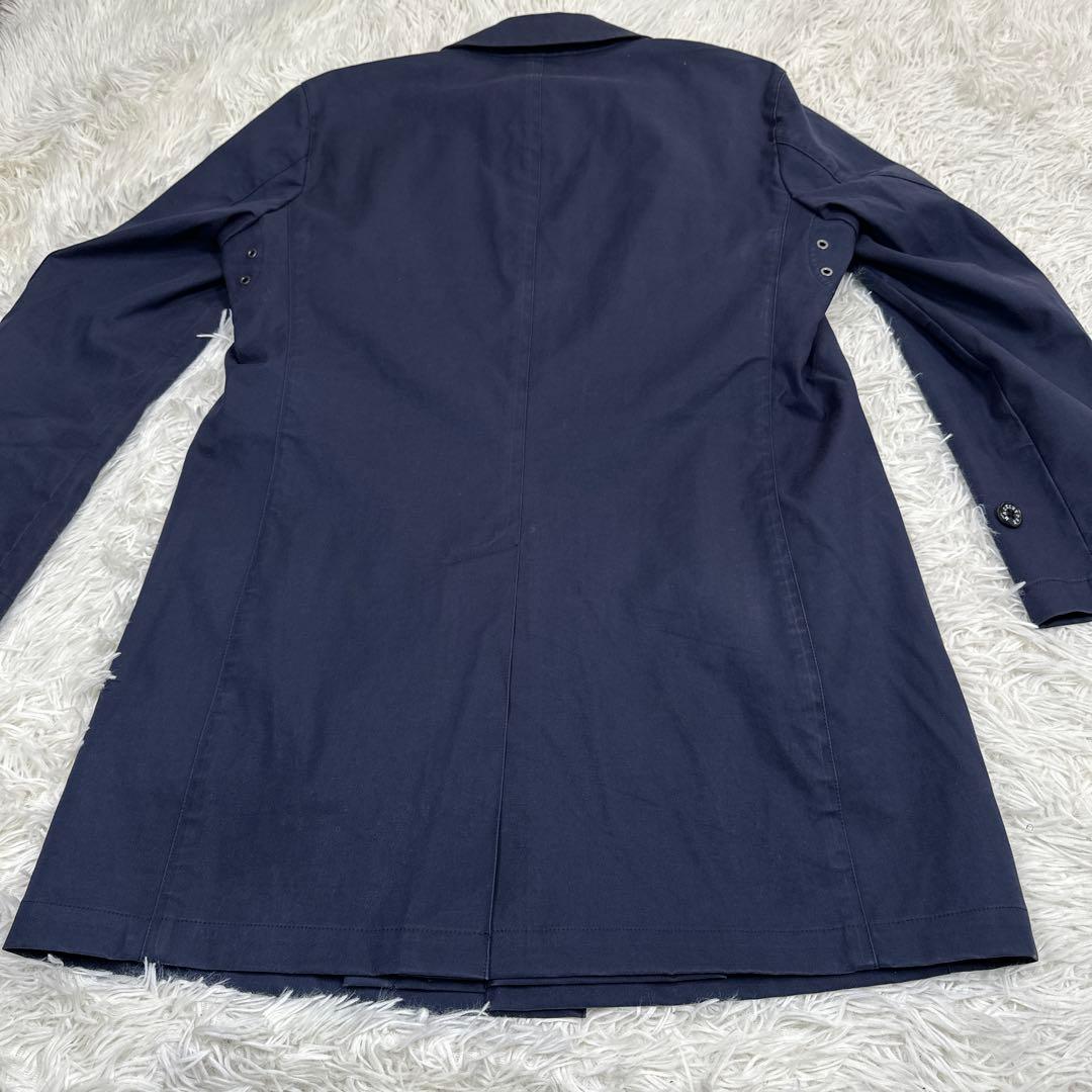 MACKINTOSH LONDONインナー付ゴム引きコート Sサイズ ネイビー