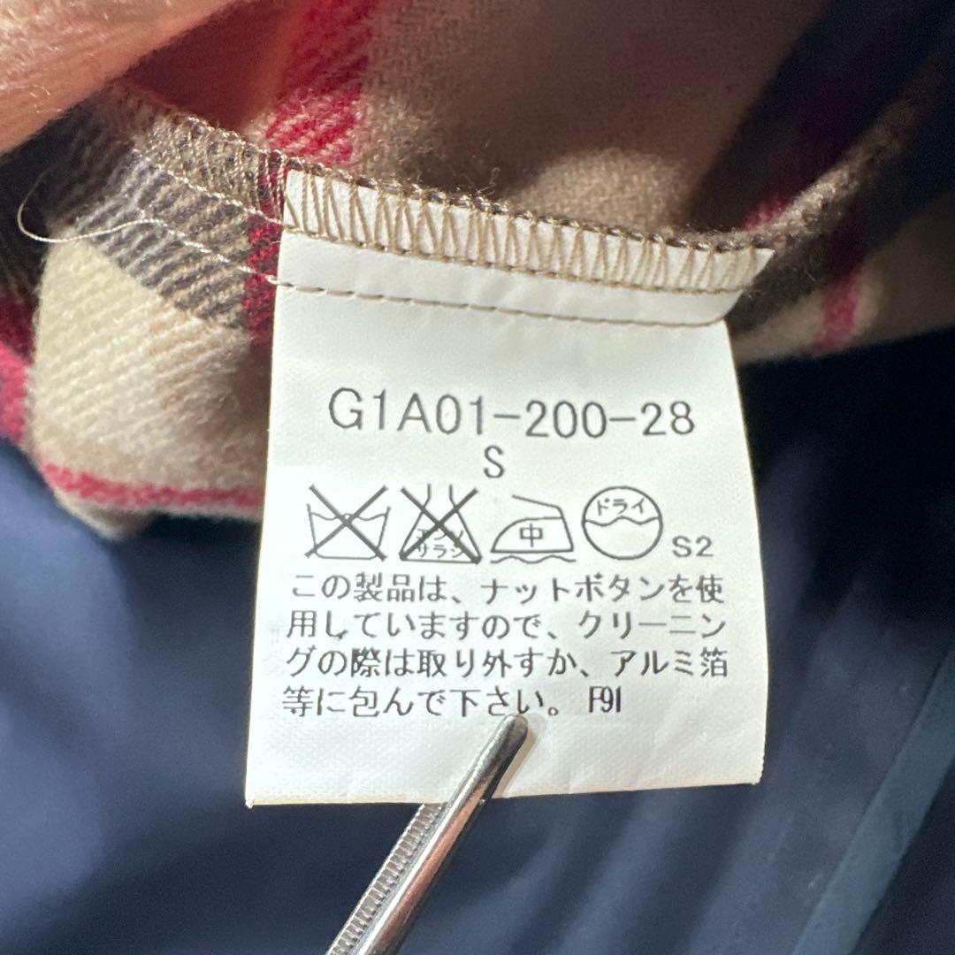 MACKINTOSH LONDONインナー付ゴム引きコート Sサイズ ネイビー