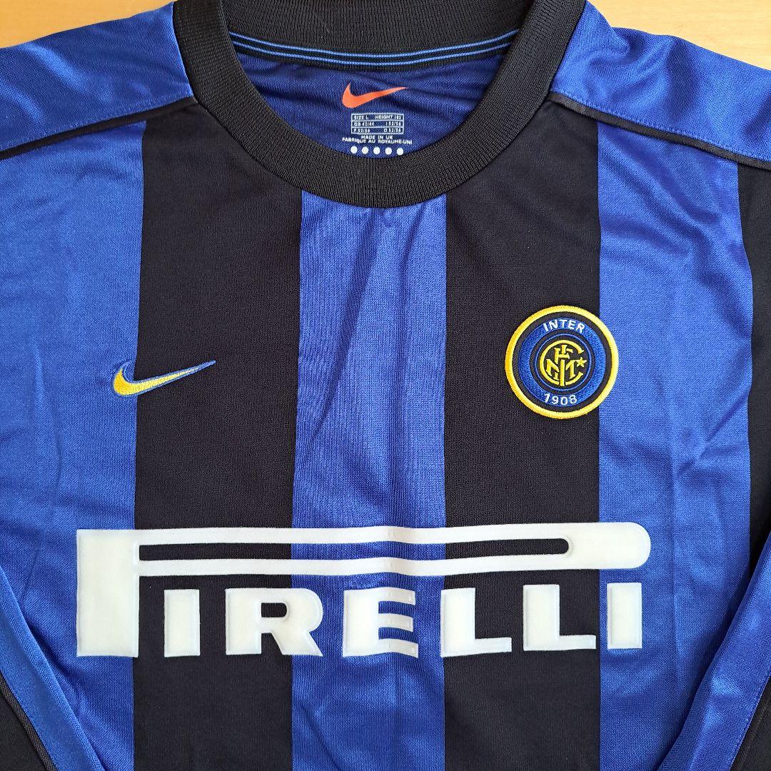 激レア 99-00 インテルミラノ ナイキ ホーム長袖ユニフォーム - メルカリ