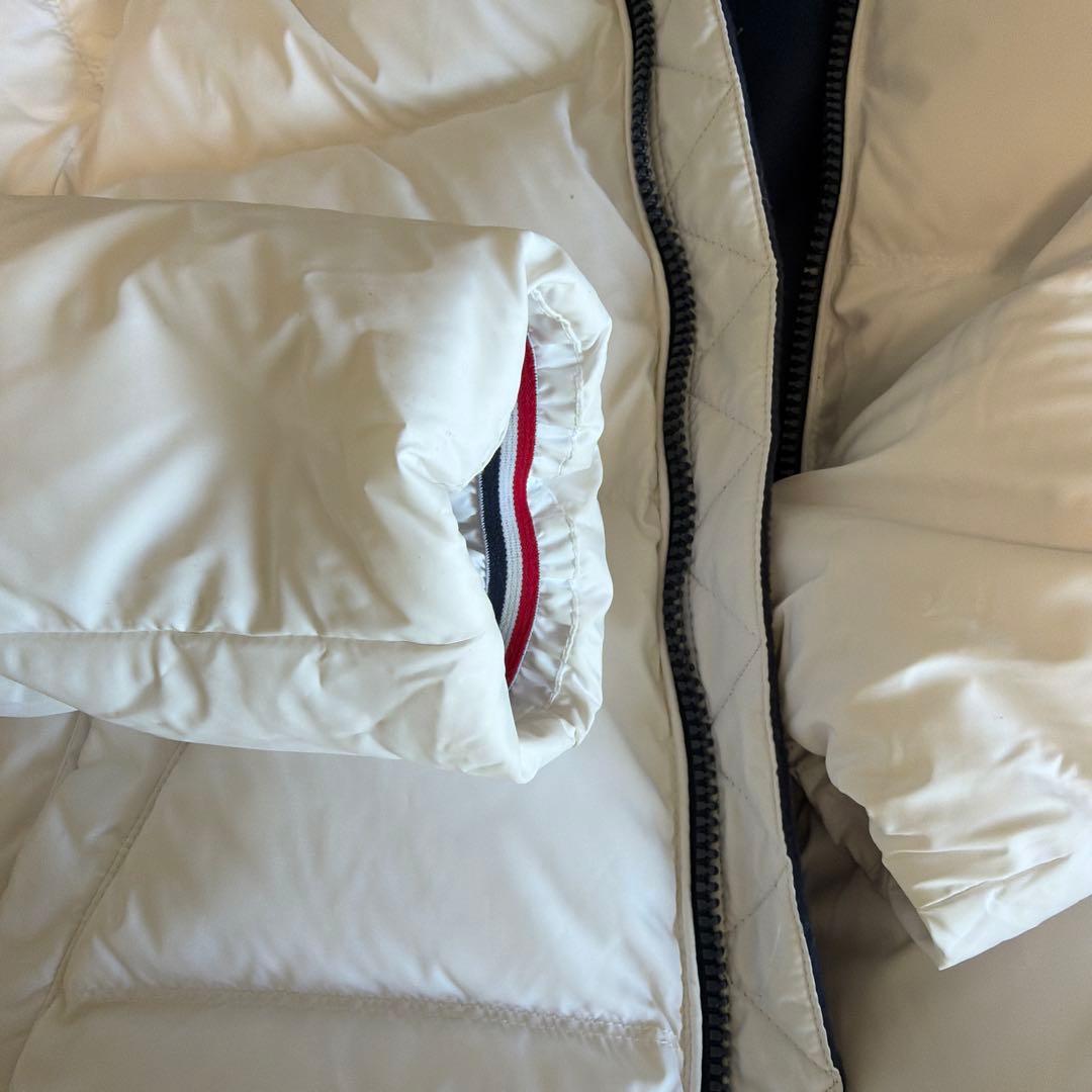  JEANS フード付きダウンジャケット ホワイト