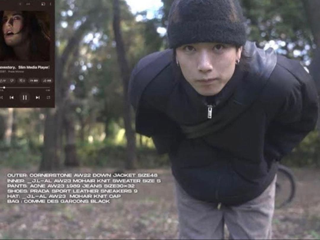 J.L - A.L Liquid Beanieモヘアニットキャップ　 ビーニー