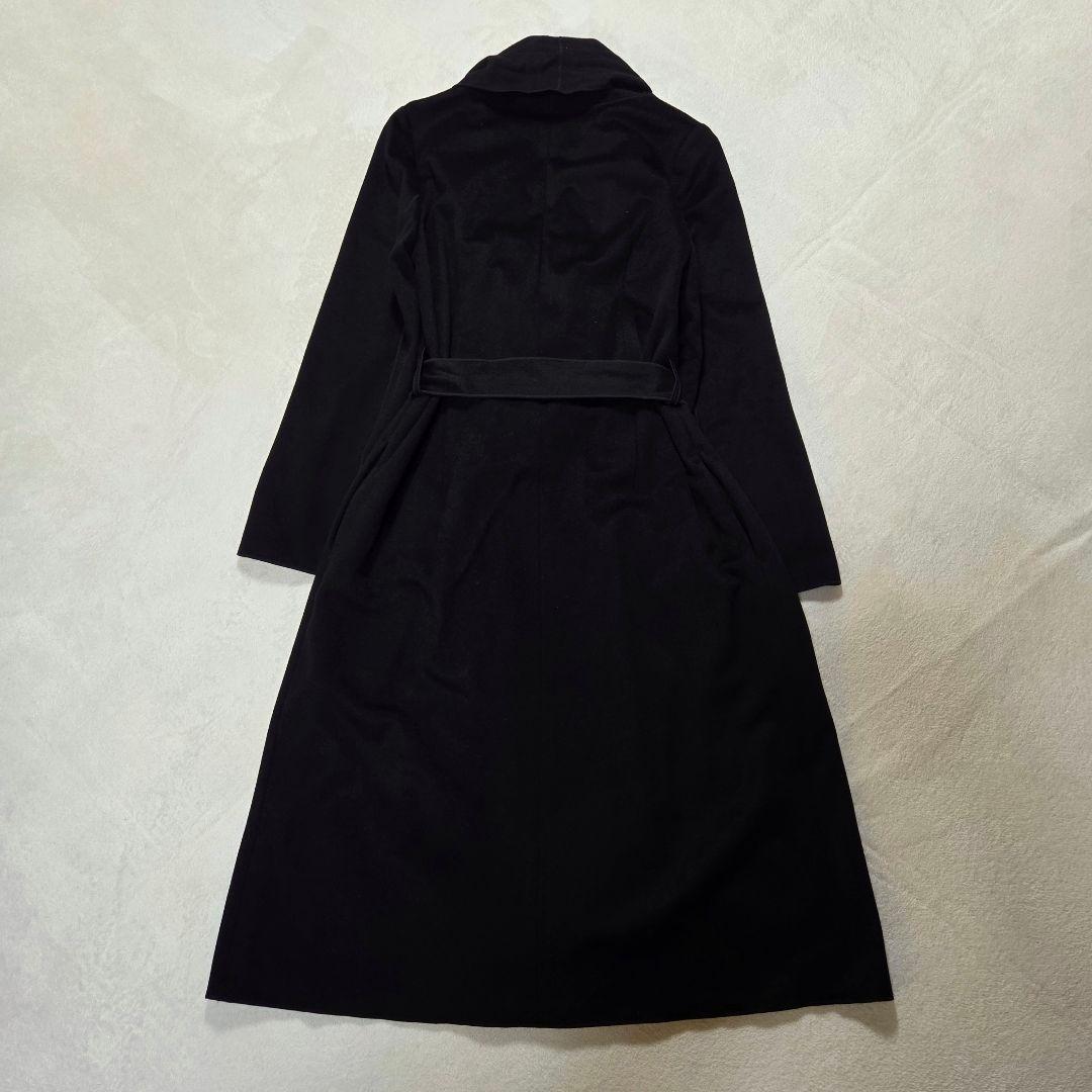 [美品]modify ガウンコート カシミヤ100% ベルト付き ショールカラー