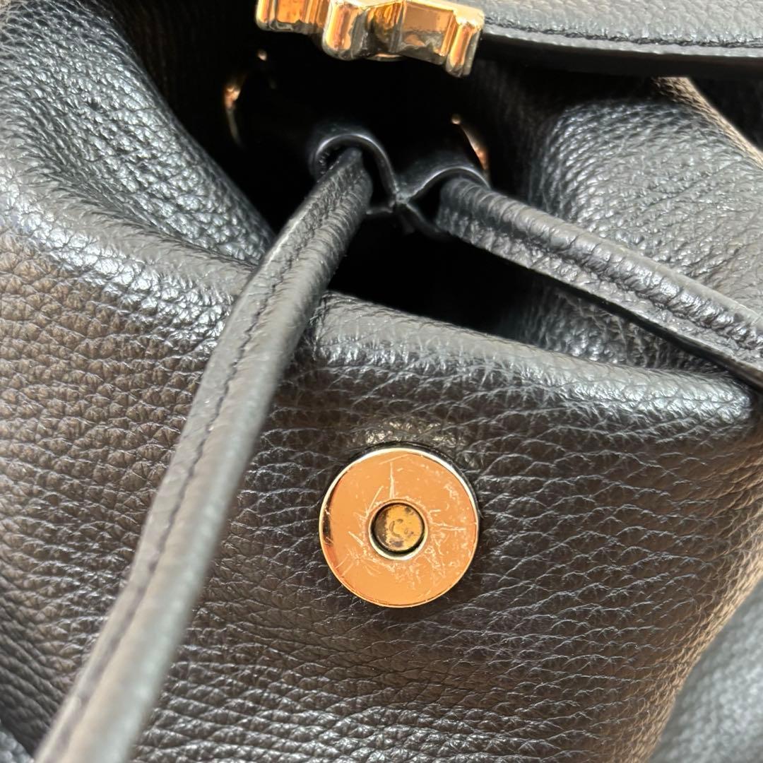 【美品】Agnes b. アニエスベー レザー リュック 本革 レディース 黒